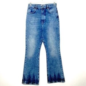 Free People High Rise Dip Dye Bootcut Jeans 31 NWOT